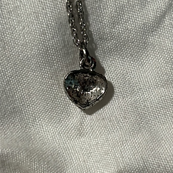 Diamond Heart Necklace & Matching Earrings - Picture 6 of 9
